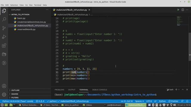 Become Proficient In Python Programming JT Devs | Built-in Functions #3 смотреть онлайн
