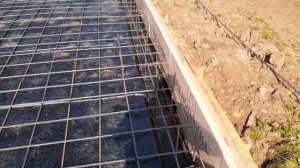 Плита 80м² с опорными стенками под гараж из сэндвич панелей