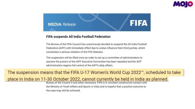 FIFA Suspends All India Football Federation | SC To Hear The Matter | What Does It Mean For India? смотреть онлайн
