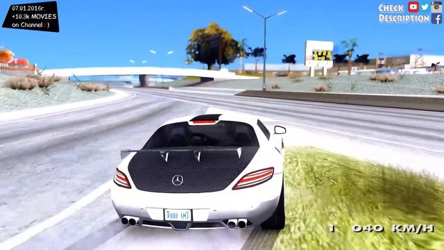 GTA San Andreas - 2010 Mercedes SLS AMG Hamann v2.0 | EnRoMovies _REVIEW смотреть онлайн