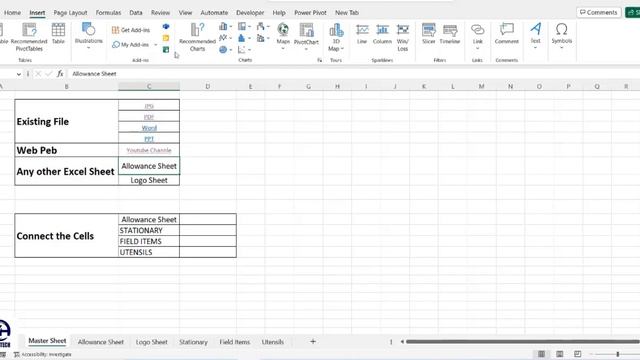 How to EMBED / INSERT / LINK a PDF or jpg and Hyperlink in Microsoft Excel - MH Sci Tech смотреть онлайн