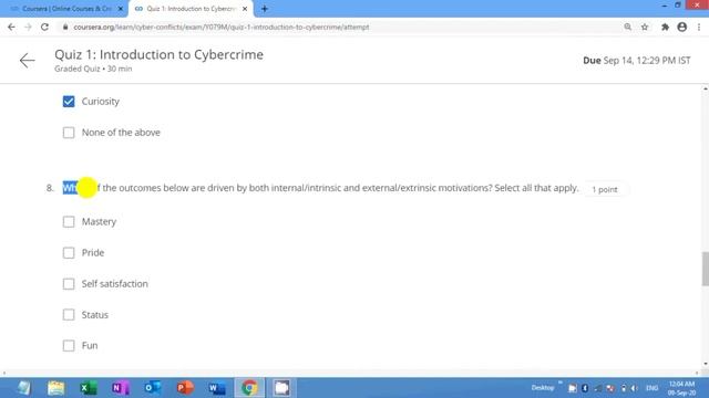 International Cyber Conflict Coursera Answers | Week 1 | Quiz 1 - Introduction to Cyber Crime Quiz смотреть онлайн