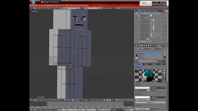 MINECRAFT BLENDER RIG W/SHRP/RIGID BENDS PLUS FACIAL смотреть онлайн