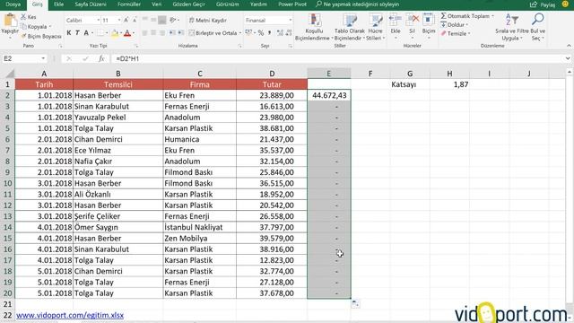 Excel 'de dolar işareti kullanma (F4 tuşu kullanmak) | 528.video | Ömer BAĞCI смотреть онлайн