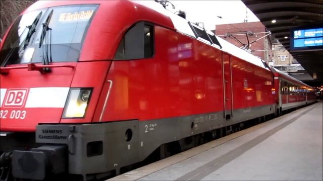 182 003 (DB, verkehrsrot, BR 182): Tonleiter-Ausfahrt mit IRE in Hamburg смотреть онлайн