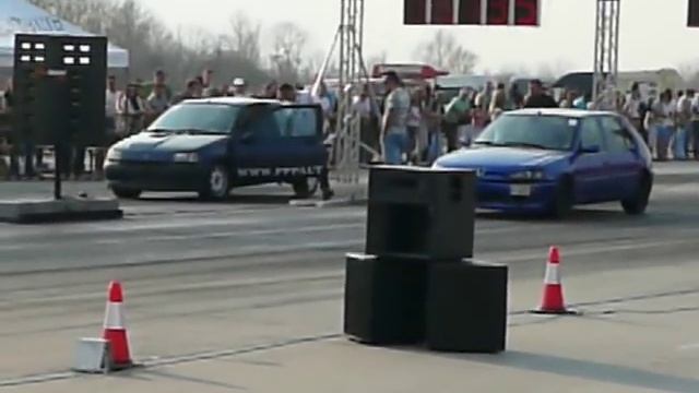 Renault Clio 16v turbo vs Peugeot 306 TDI 2012.03.24 Kiskunlacháza смотреть онлайн