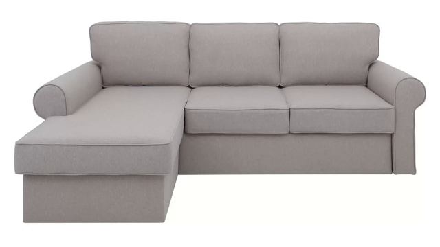 ᐈ Угловой диван-кровать с ёмкостью для хранения и оттоманкой смотреть онлайн