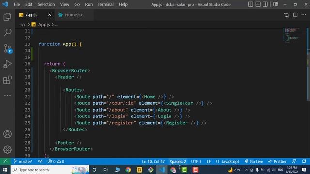 Dubai desert safari application with React JS : #13 - React Router Dom смотреть онлайн