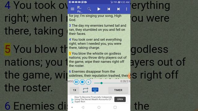 Psalms 7 - 10 Message Bible | Audio version смотреть онлайн