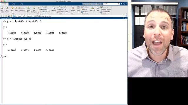 How to create row vectors with the linspace function смотреть онлайн
