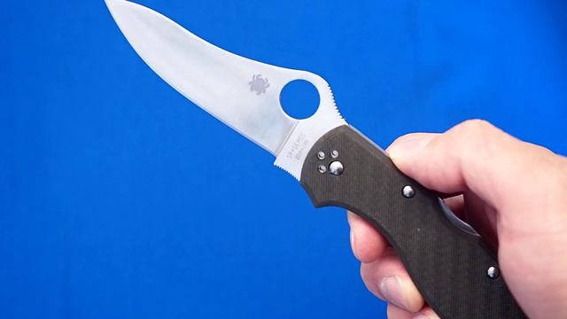 Нож Spyderco Stretch C90CFPE ZDP-189 карбоновая рукоять смотреть онлайн