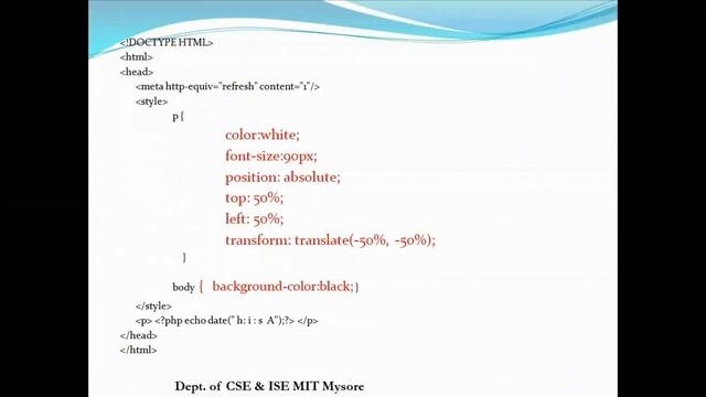 PHP Program | VII | CS | WTL with Mini Project | 17CSL77 | Program Number 7 смотреть онлайн