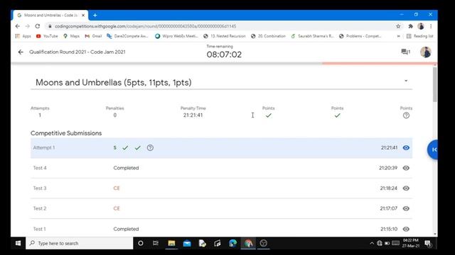 Moons & Umbrellas Solution Google code jam solution 2021 #google #code #jam #solution #2021 смотреть онлайн