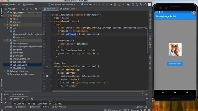 How to Select Image From Gallery || Image picker || Flutter Package смотреть онлайн