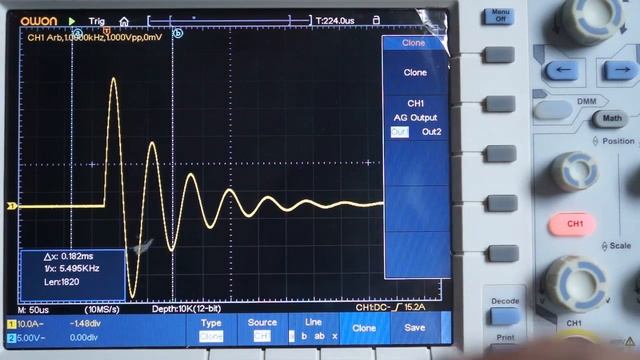 Осциллографы OWON серии XDS. Декодирование и клонирование сигнала смотреть онлайн