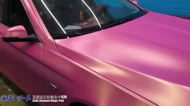 Wow! Magic crystal Gold Pink Satin Metallic Matte Chrome PVC Film Vinyl Wrap Sticker by Kakasinlee смотреть онлайн