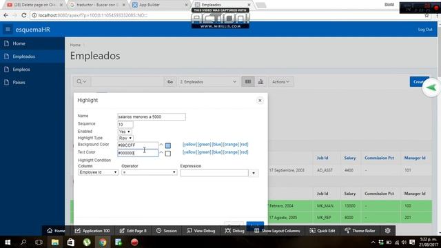 interactuando con el esquema HR y manejando algunos componentes de apex-oracle смотреть онлайн