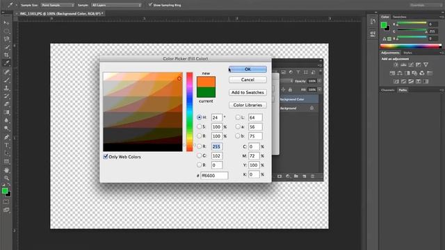 Add Color Layer and Adjust Layer Blend Mode and Opacity in Photoshop CS6 смотреть онлайн