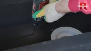 РУСПАНЕЛЬ. Монтаж раковины в детский санузел с отделкой под мозаику.