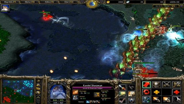 DOTA 1 - SNIPER GODLIKE GAMEPLAY | Warcraft 3 - Frozen Throne смотреть онлайн