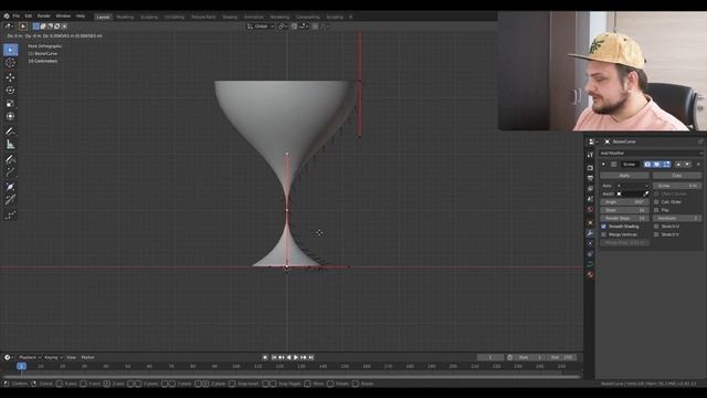 EASY 1 MINUTE OBJECTS IN BLENDER 2.81 WITH BEZIER CURVE AND SCREW MODIFIERS смотреть онлайн