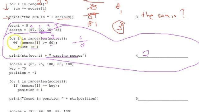 Tracing Lists and Loops Worksheet 2 смотреть онлайн