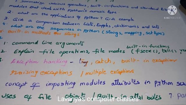 Python programming important questions CSE(AI &ML) R18 JNTUH| смотреть онлайн