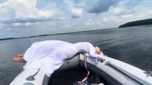Два дня живем в палатках на озере Селигер
