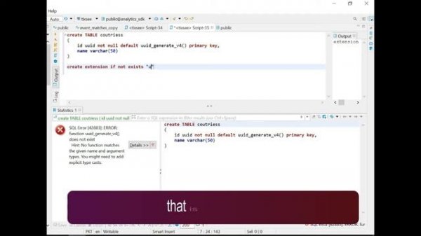 Postgres - uuid_generate_v4() does not exists QUICK FIX