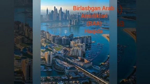 BIRLASHGAN ARAB AMIRLIKLARI DAVLATI HAQIDA MA'LUMOTLAR (BAA) #musulmonlar #davlatlar #BAA #18