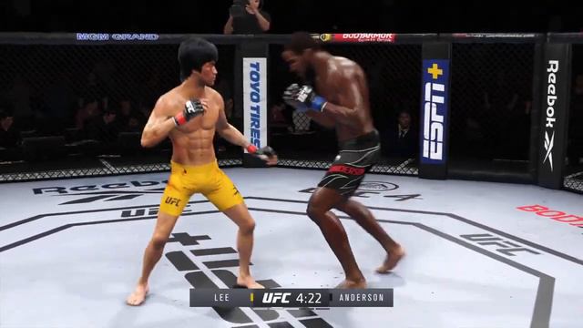 Bruce Lee vs Corey Anderson - EA Sports UFC 4 - K1 Rules - Dragon Fight 🔥🐲 смотреть онлайн