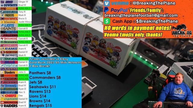 Ebay Gold Rush Mini Helmets 2 box break! Teams open, join us! смотреть онлайн