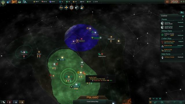 Stellaris #02 Geckos with Leviathans and Heinlein Patch - Let's Play смотреть онлайн