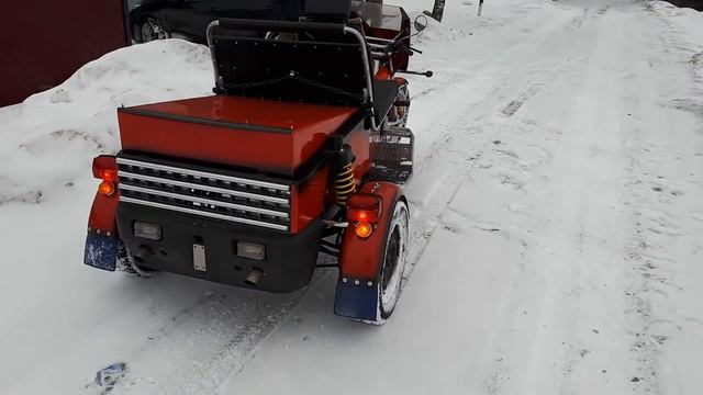 Трайк с двигателем Ока. смотреть онлайн