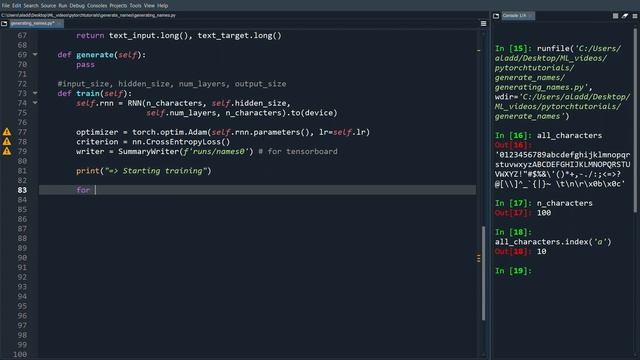 Pytorch Text Generator with character level LSTM смотреть онлайн