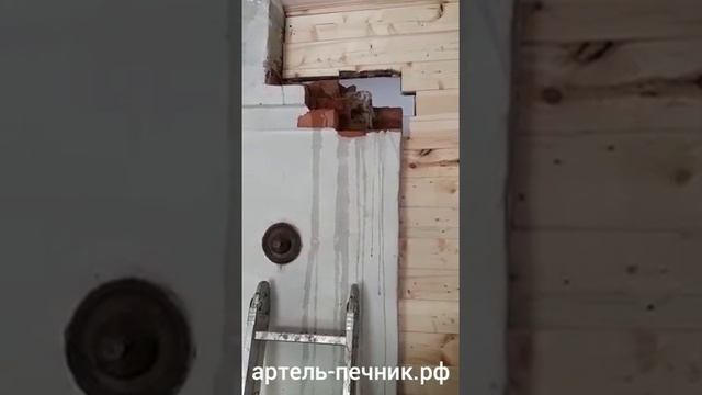 Ремонт карниза печи голландки