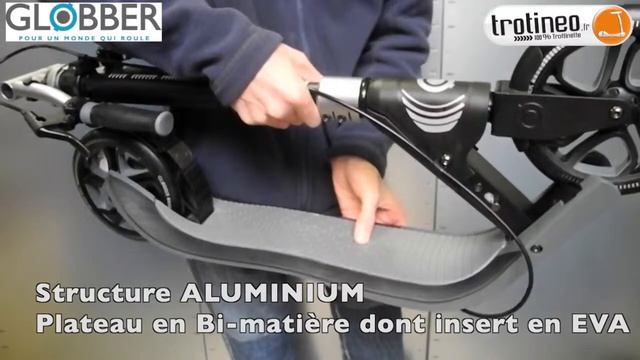 GLOBBER Trottinette pliable One NL 205 Deluxe, frein au guidon, pliage une seconde смотреть онлайн