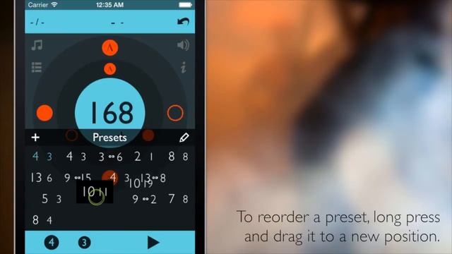 Tempo Advance Metronome App for iOS - Demo Video: Presets смотреть онлайн