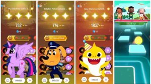 Cocomelon Friends All Video Megamix.🎶 Baby Shark Dance 🆚 Oddbods Pogo 🆚 Bluey Bingo.🎶 Who ls Best?