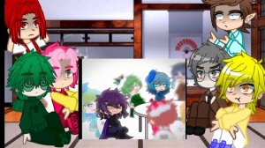 Реакция персонажей из 13 карт на Зонтика и Пика {Альтернативная вселенная }