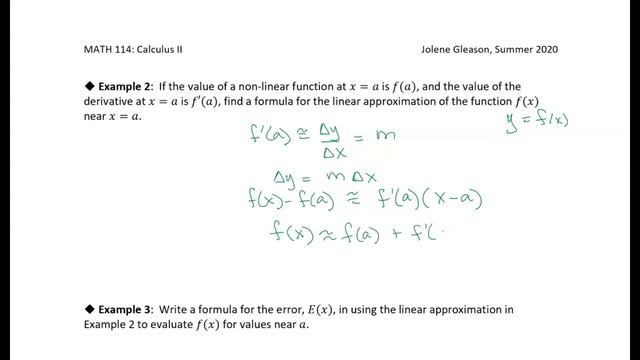 2.4 3.9 Linear Approximation: Examples 2 & 3 смотреть онлайн