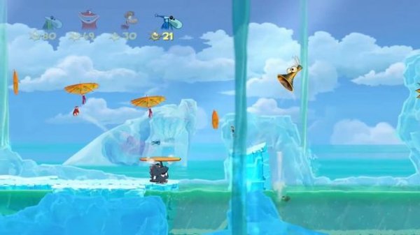 Rayman Origins (4 Players) #17 Gourmand Land: Dashing Thru The Snow