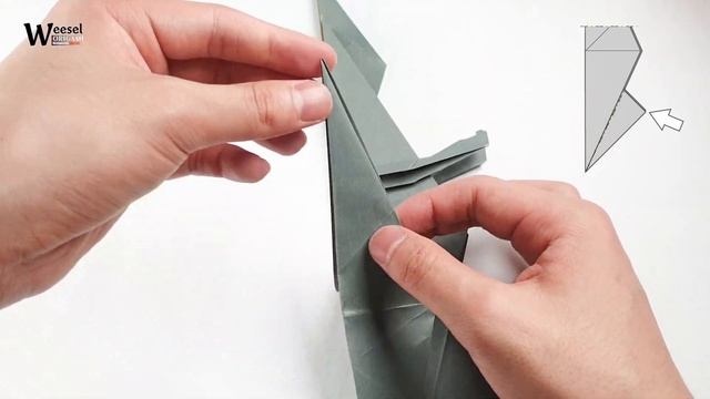 종이 한장으로 늑대 종이접기 【ORIGAMI Wolf】#1 смотреть онлайн