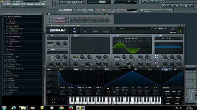 Создание PLUCK в Serum