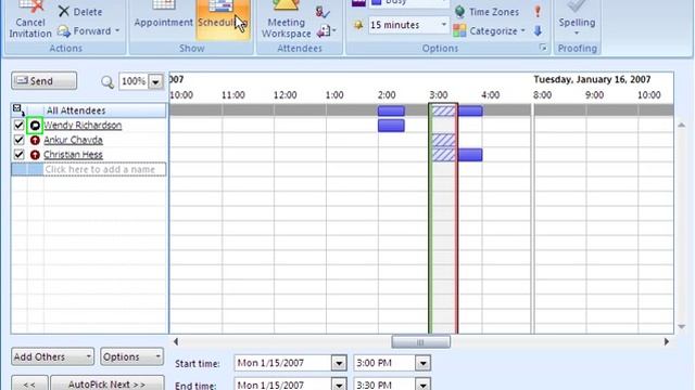 Outlook 2007 - Schedule, Update and Cancel Meetings смотреть онлайн