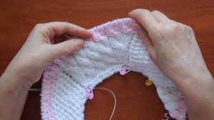 Детская кофточка без швов спицами