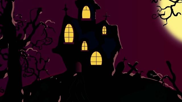 Dracula Halloween. Animated Cartoon. Дракула