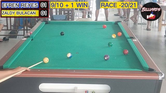 (P1) EFREN  BATA  REYES (9/10 +1 WIN) VS  ZALDY   I RACE-20/21 I SANRAFAEL BULACAN  I POT MONEY 77K