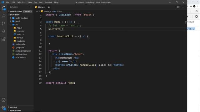 Full React Tutorial #8 - Using State (useState hook) смотреть онлайн