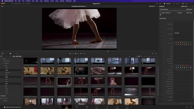 EDIT BETTER with Keywords and Smart Bins - DaVinci Resolve TUTORIAL (Metadata Organisation) смотреть онлайн